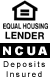Equal Housing Lender / NCUA Deposits Insured